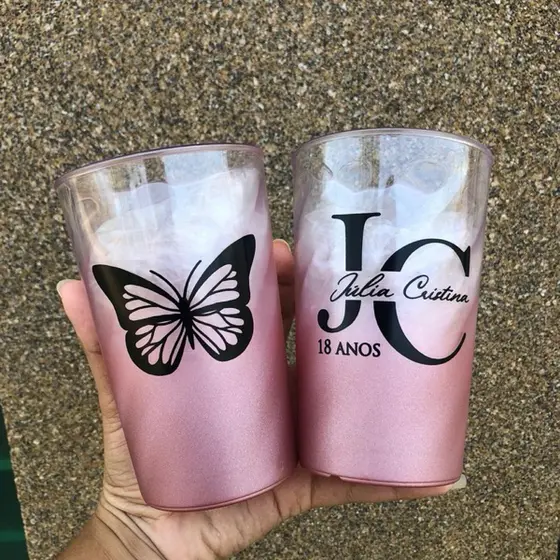 30 Twister 500ml premium degradê / para todas ocasiões ( casamento, aniversario, drinks entre outros)