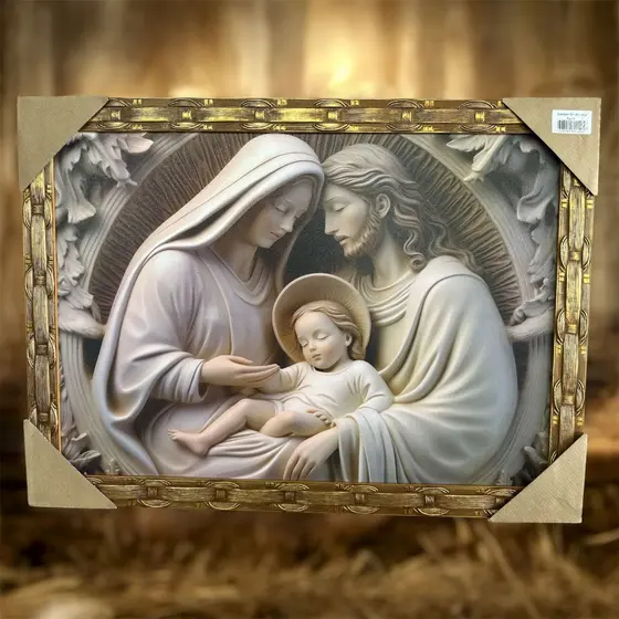 Quadro Sagrada Familia 55x75 cm - quadro religioso - quadro católico - quadro decorativo
