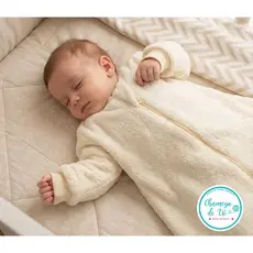 Saco de Dormir Bebê Manga Longa Inverno Fleece Quentinho Macio Pijama Casulo