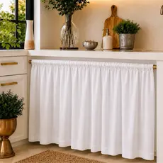 Cortina de Pia para Cozinha 1,50x0,80m – Passante Decorativa em Oxford