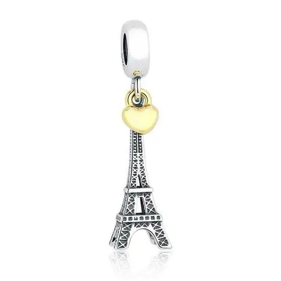 Berloque Torre Eiffel Prata 925 Com Certificado