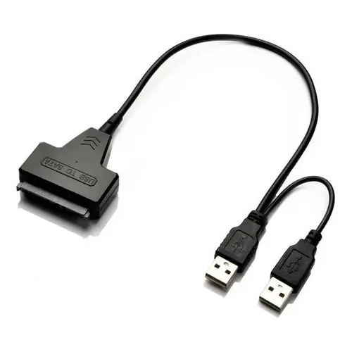 Cabo Conversor Adaptador HD SSD 2.5 Sata para USB 2.0 Notebook PC Leitor Externo Plug and Play