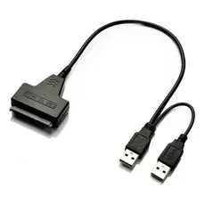 Cabo Conversor Adaptador HD SSD 2.5 Sata para USB 2.0 Notebook PC Leitor Externo Plug and Play