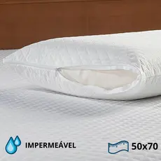 Kit 6 Capas Travesseiro Matelado Impermeável Zíper Branco PROMOÇÃO