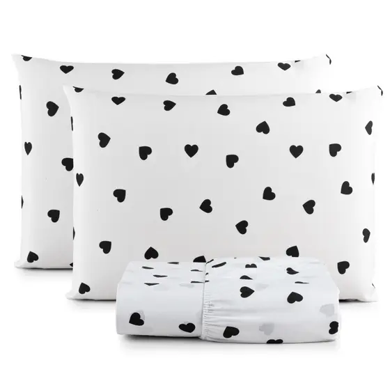 Jogo de Lençol Casal 3 Peças Bella Estampado Percal 180 Fios