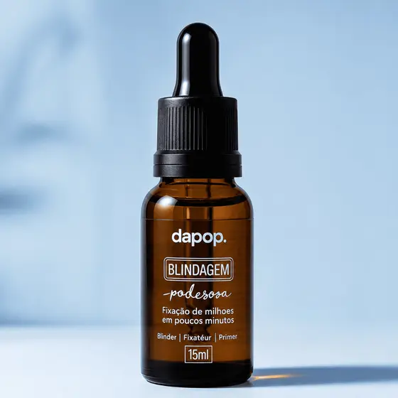 Blindagem Facial Dapop 15ml Alta Fixação Pré Maquiagem 3 em 1 Diluidor Fixador e Primer - Dapop