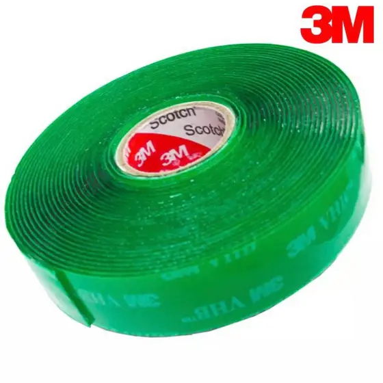 Fita Dupla Face 3M VHB 19mm Original 3M - Fita Adesiva Fixa Forte Transparente
