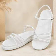 Sandália Feminina Plataforma Tiras Finas Nó Papete Birken Confortável, Estilo e Versatilidade Mães