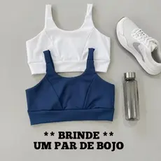Kit 2 Tops Fitness Academia Feminino Cropped Esportivo Treino Malhação
