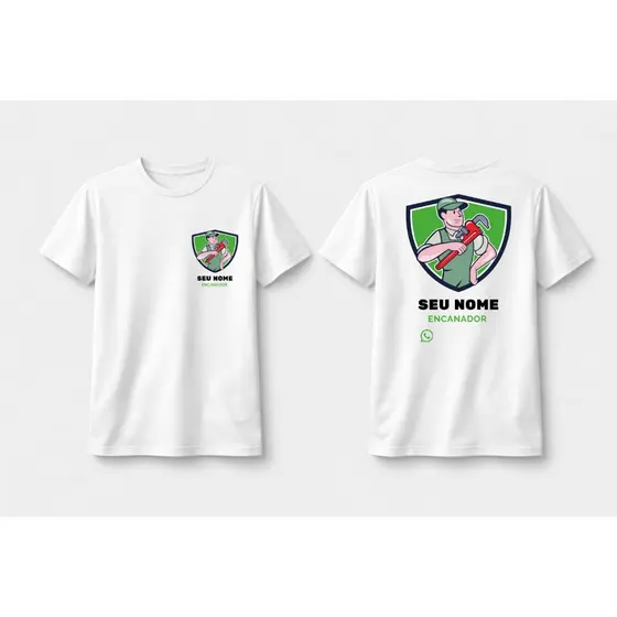 Uniforme Encanador - Camisa Encanador - Uniforme personalizado encanador- Camisa personalizada Encanador