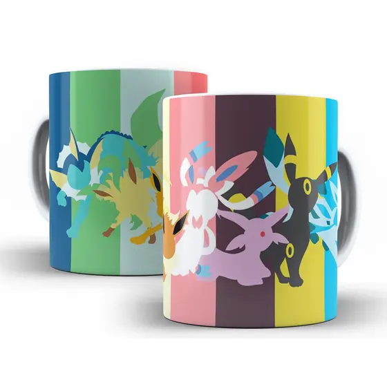 Caneca Pokémon - Xícara Personalizada 325ML Porcelana Cerâmica 100% AAA Cozinha Decoração Presente Pokemon