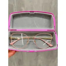Armação De Óculos Feminino De Metal Gatinho Resistente Fino Leve Oferta Promoçao  5958