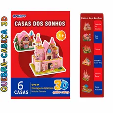 Quebra-Cabeça 3D Para Presente Criança Casinha Miniatura De Montar 3d Castelo De Princesa Infantil CX FECHADO