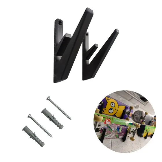 Suporte Skate Parede Horizontal Resistente