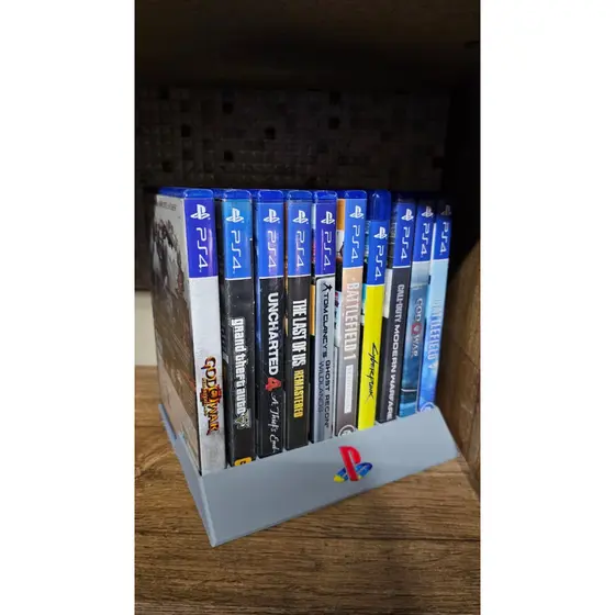 Suporte para Jogos PlayStation – 5 e 10 Espaços | PS2 / PS3 / PS4 / PS5