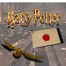 Decoração Natalina para arvores Harry Potter carta de hogwarts / Pomo dourado /decoração alternativa