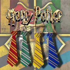 Enfeite Temático casas de hogwarts harry potter Gravatas das 4 Casas Mágicas Decoração Geek/Fantasia