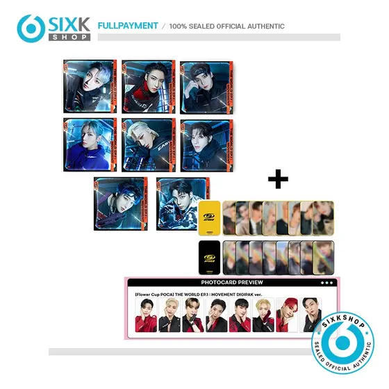 (POB 4types + DIGIPACK VER SELECT ) ATEEZ EP.1 MOVEMENT ALBUM