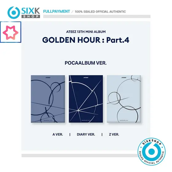 ( POB POCAALBUM Ver ) ATEEZ 13th Mini Album GOLDEN HOUR : Part.4