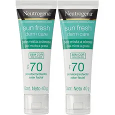 Kit 2 Unidades Protetor Solar Facial Neutrogena Derm Care FPS70 40g