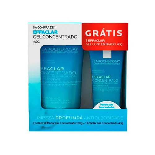Gel de Limpeza Facial Effaclar Concentrado 150g Grátis Gel de Limpeza Facial 40g