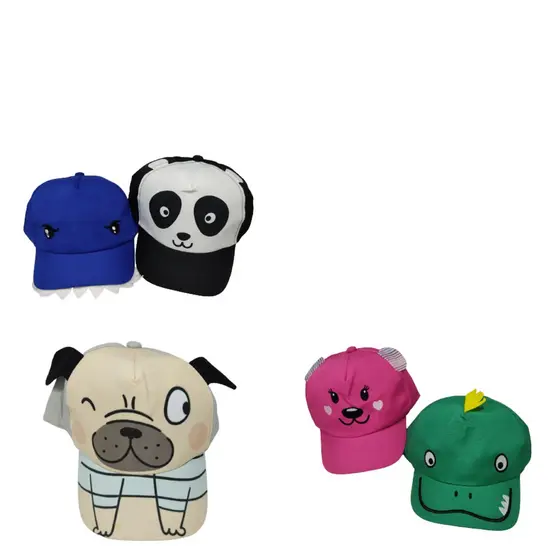 Bune Infantil Criança Bichinhos Revenda Lucro Bone Chapeu Tigre Panda Top Qualidade Floresta Animal Lojistas Zoo Varejo