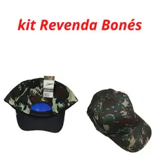 Bone Militar Liso Camuflado kit 10 Bune Camping Boné Mato Verde Exercito Revenda Lojistas Lucro