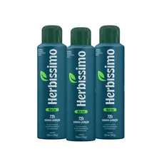 Kit Desodorante Antitranspirante Aerossol Herbíssimo Blue Ice 150ml (3 unidades)