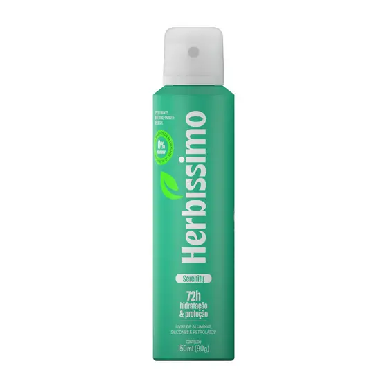 Desodorante Antitranspirante Aerossol Zero Alumínio Herbíssimo Serenity 150ml