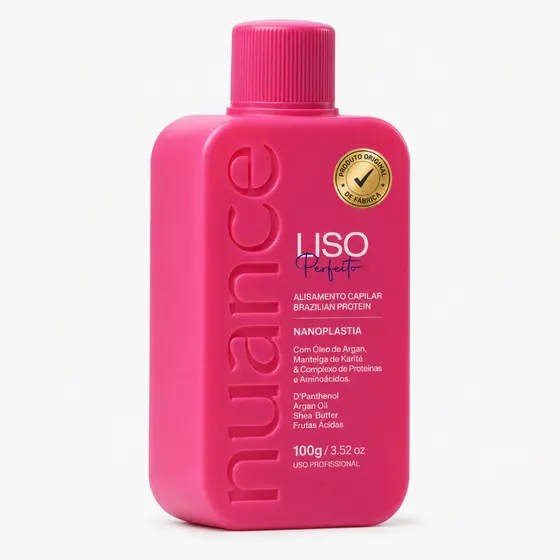 Liso Perfeito Nuance 100g Alisamento Capilar Sem Formol Progressiva Original