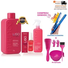 Kit Progressiva Liso Perfeito Orgânica + Pré Escova + Sérum Nuance + BRINDES