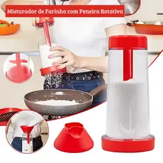 Misturador de Farinha Com Peneira Tapioqueira e Armazena Polvilhador De Tapioca sortida