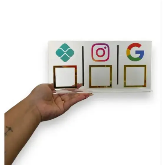 Display Placa Qrcode De Pagamento Pix Insta Google Em 25x12