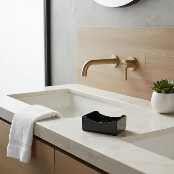 Saboneteira Acrílico Banheiro Lavabo Pia Resistente Cristal