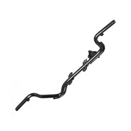 Suporte Pedaleira Dianteira Estribo Modelo Tubular Moto Pro Tork Shineray Phoenix 2011 á 2019 Preto