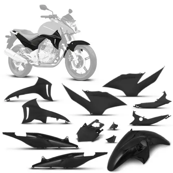 Kit Carenagem Moto Modelo Original Pro Tork Compatível Com CB 300R 2010 2011 2012