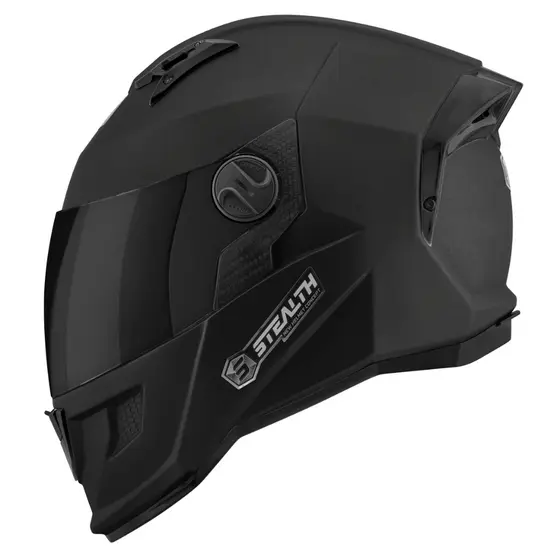 Capacete Moto Stealth Solid Pro Tork Motoqueiro Viseira Fumê