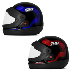 Capacete Pro Tork Sport Moto 788 2 Unidades Azul (Kit)