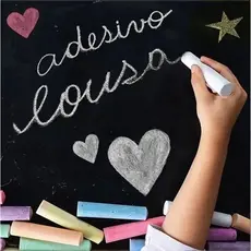 Adesivo Lousa Quadro Negro, Preto Fosco, 3 Metros x 45 cm