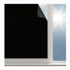 Adesivo Blackout Bloqueia Luz Solar Porta Janela - 2m X 45cm Lousa Quadro Negro