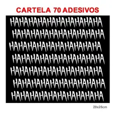 Kit Adesivo Haha haha Com 70 Ha
