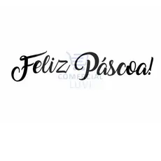 Adesivo Decorativo Feliz Páscoa Coelho Ovos Diversão - 10 unids