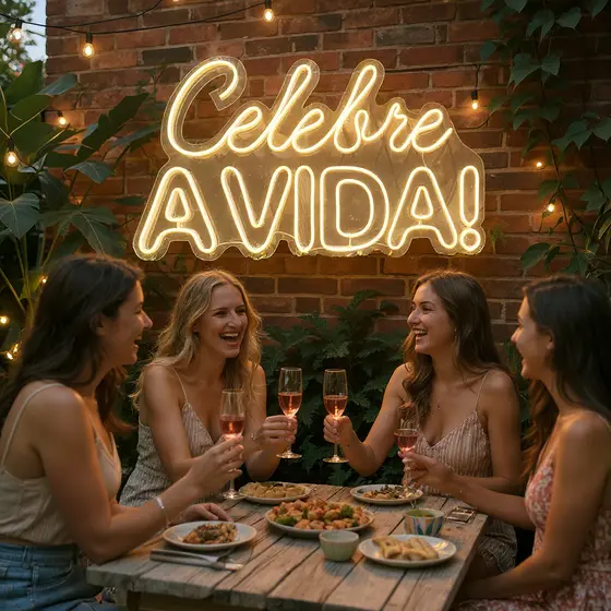Celebre a Vida com Nosso Painel de LED Neon