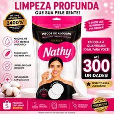 Disco de Algodão Limpeza Facial Remover Maquiagem e Esmalte