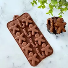 Forma Molde Silicone Bombom Natal Chocolate Trufas Pascoa Forminha para Doces Natal Silicone