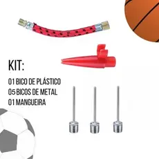 Kit Peças Bicos Para Bomba de Ar Encher Inflar Bola Boias Piscina Infláveis
