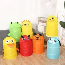 Cesto Organizador Para Brinquedos Em Nylon 37x41 Vários Modelos e Cores Organização Brinquedos