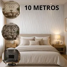 Rolo Papel de Parede Adesivo 10 Metros Arabescos Decoração Casa Papel de Parede Lavavel PVC Decorado