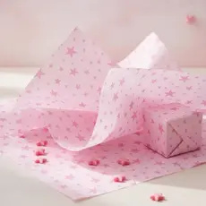 100 Folhas Papel De Seda 48x60cm Estrelas Bolinha Listras Papel Embrulho Presente Artesanato Escolar