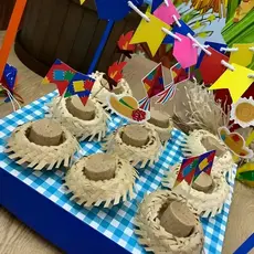 20/40/60 Mini Chapéu De Palha Festa Junina São João Chapeuzinho Desfiado Malandrinho Decoração